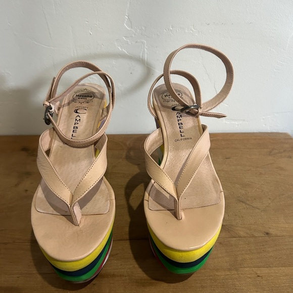 Jeffrey Campbell “Salvatore” Rainbow Platform Sandals - Picture 2 of 11